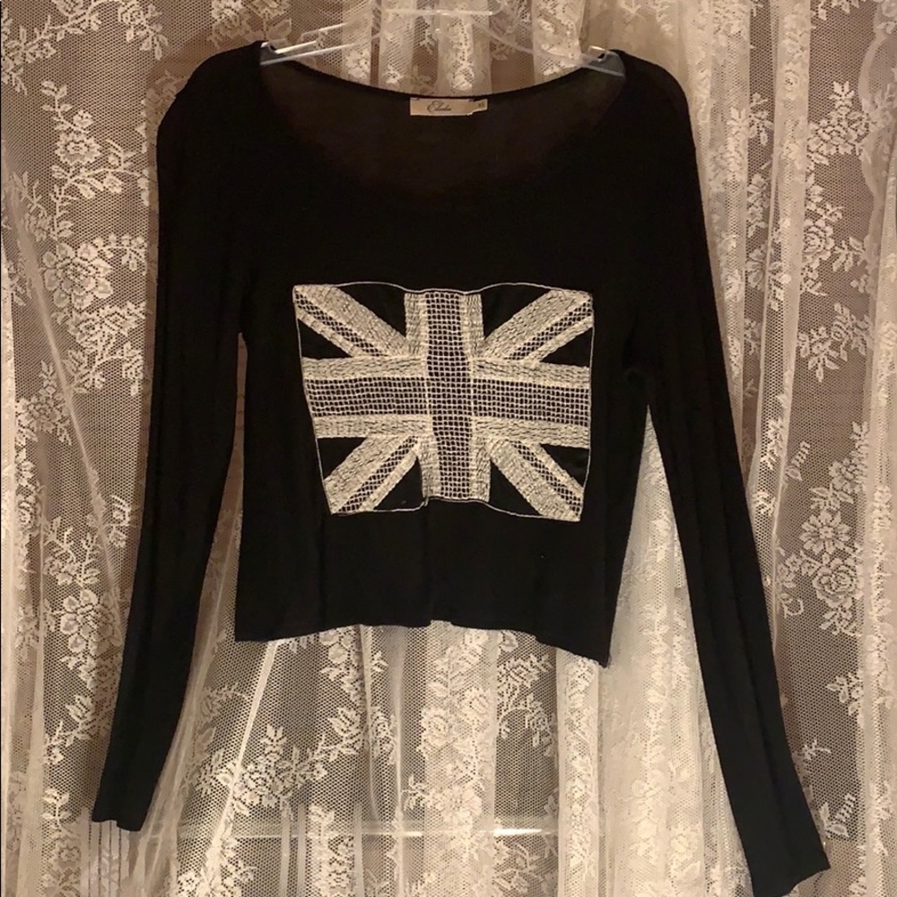 British symbol flag long sleeve shirt
